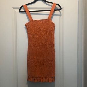 Orange Mini Dress - Charlotte Russe - Size S